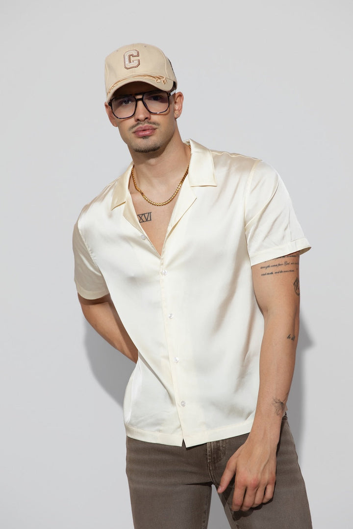 Bond Shirt Silk Ivory