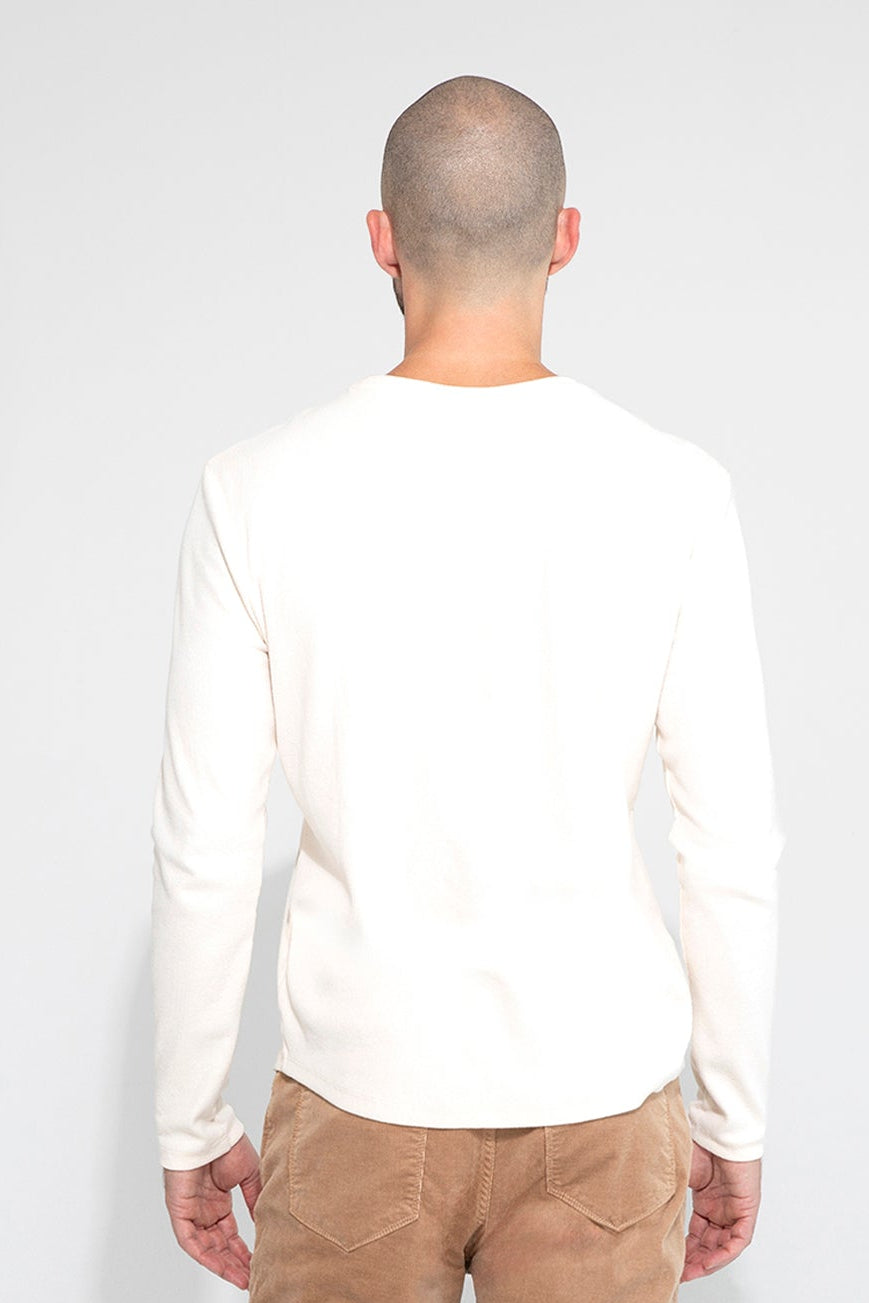 Dann Long Ribbed Vintage Blanc