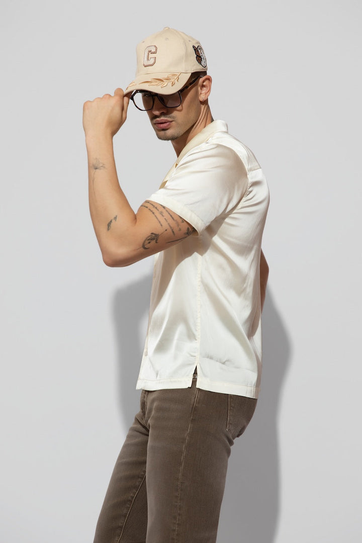 Bond Shirt Silk Ivory