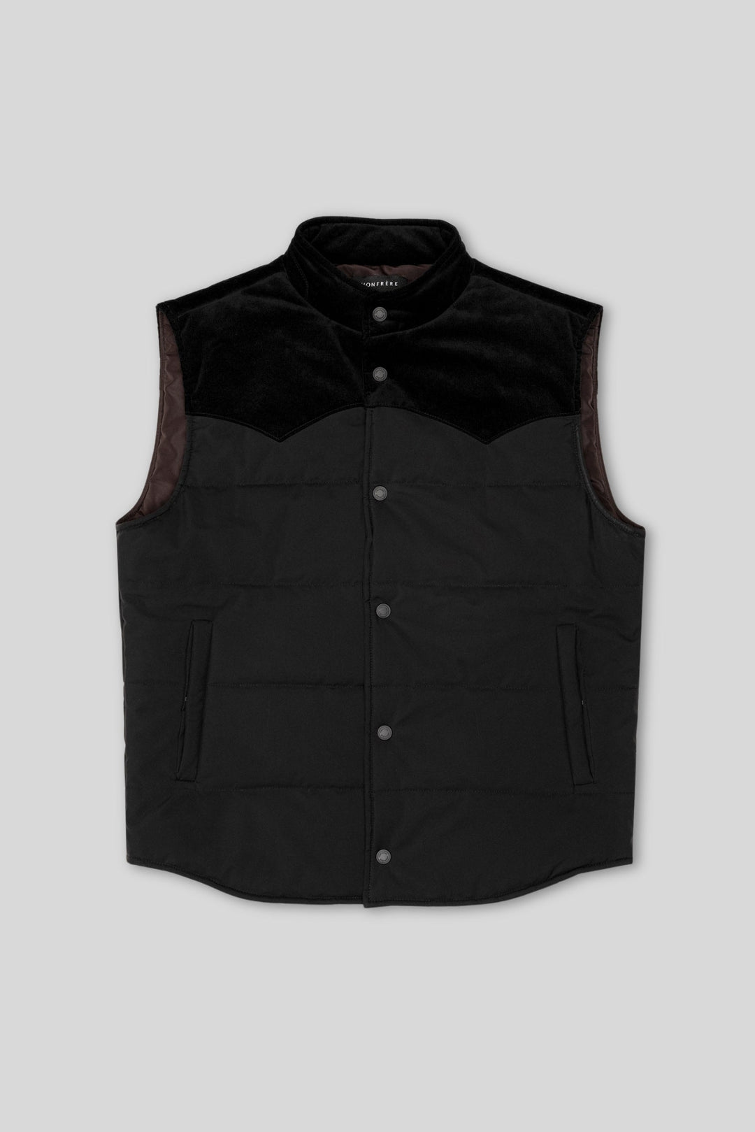 Wayne Vest Needle Cord Noir