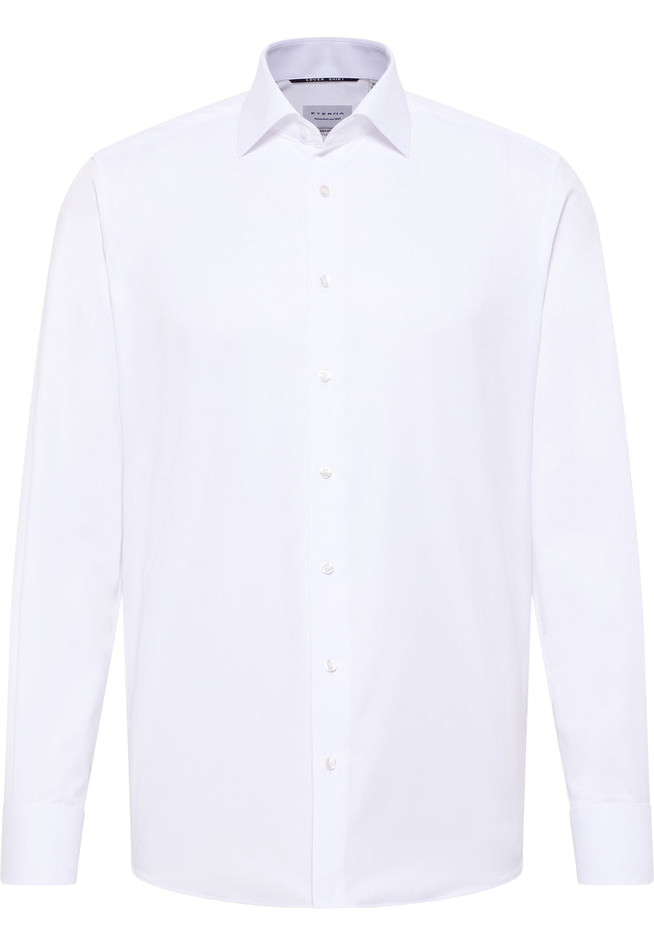 Modern Fit Cover Shirt in White