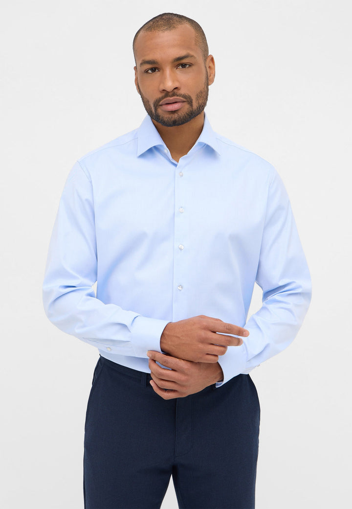 Modern Fit Cover Shirt in Light Blue