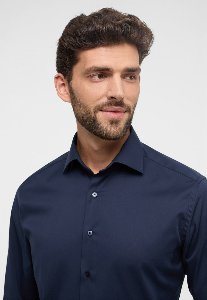 Modern Fit Cover Shirt in Navy