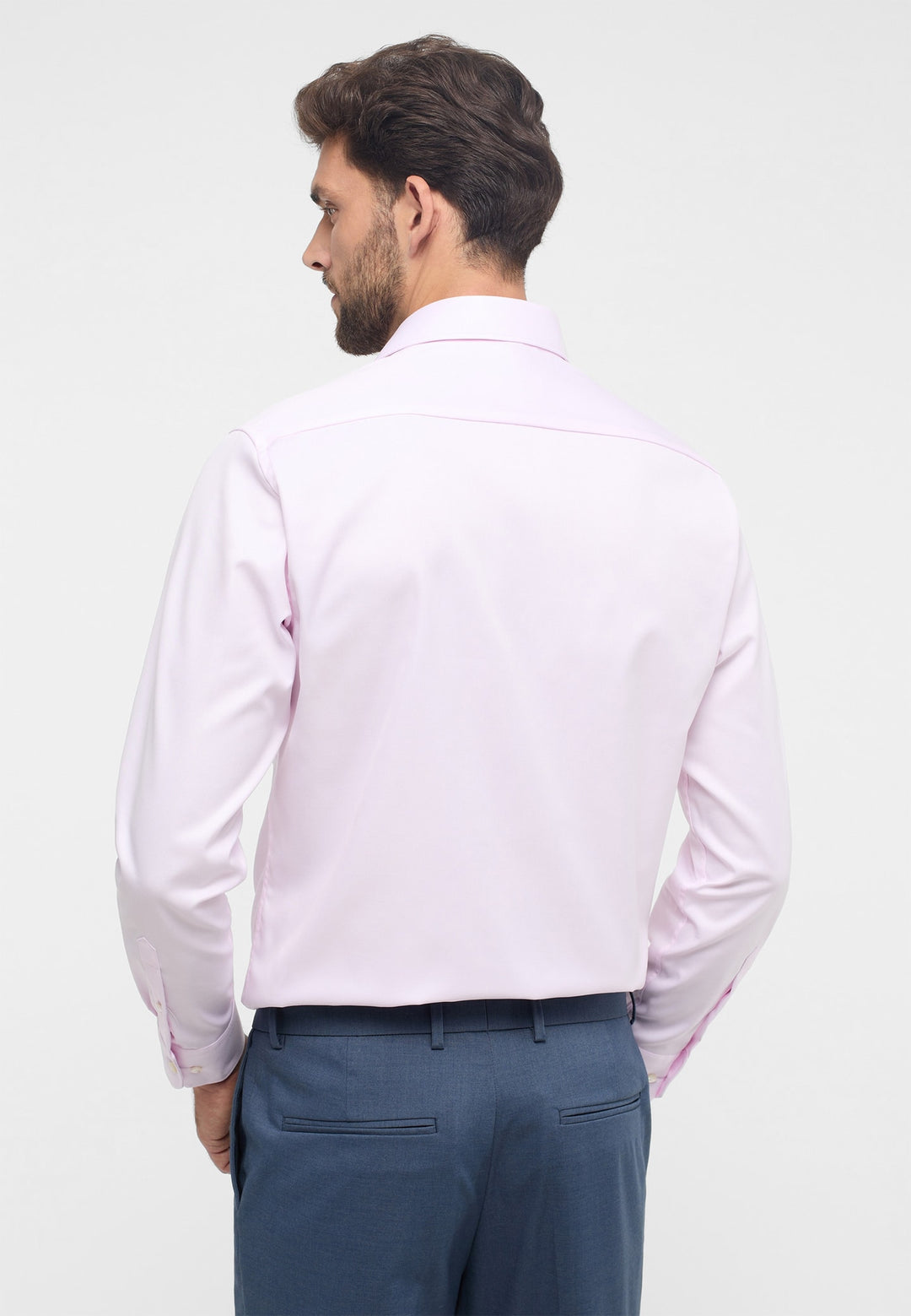 Modern Fit Cover Shirt in Rose Plain