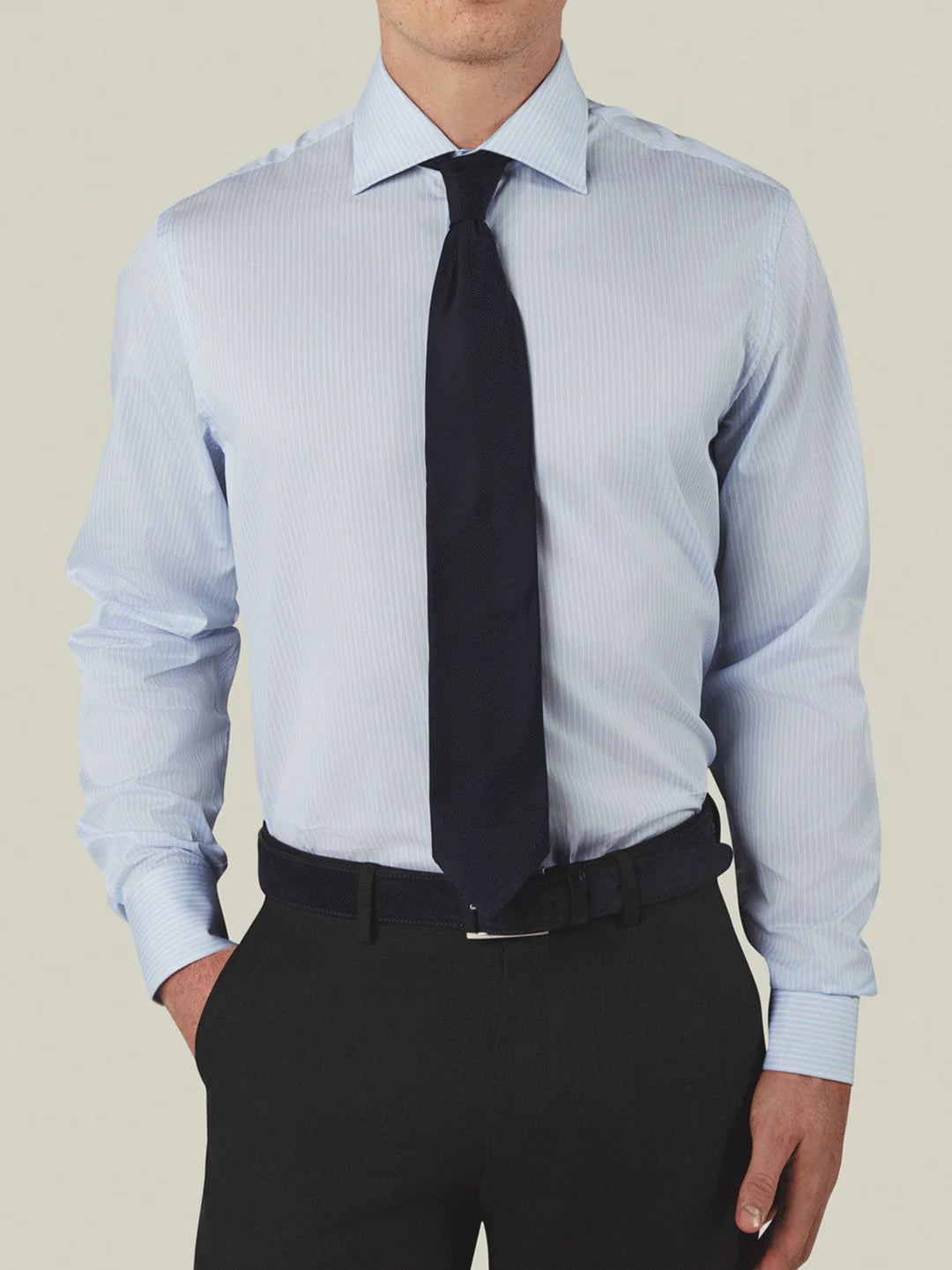 Reynolds Twill Multi Stripe Dress Shirt