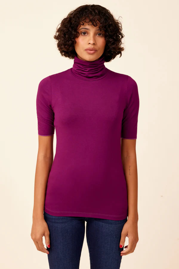 Soft Touch Elbow Sleeve Turtleneck