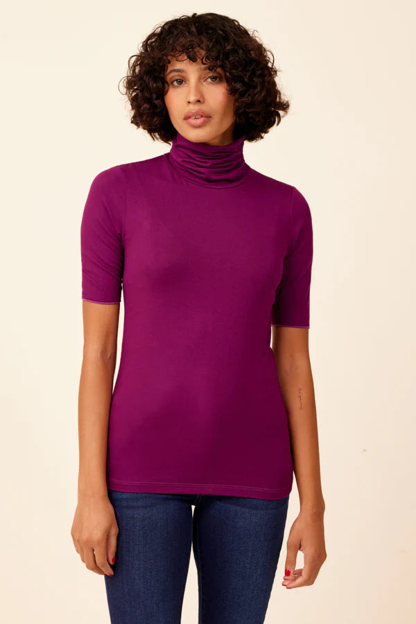 Soft Touch Elbow Sleeve Turtleneck