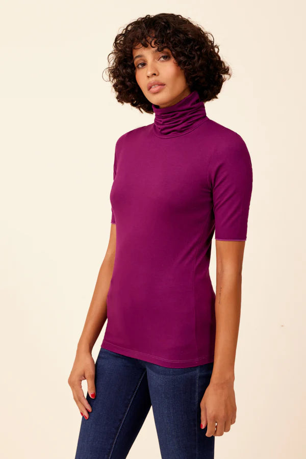 Soft Touch Elbow Sleeve Turtleneck