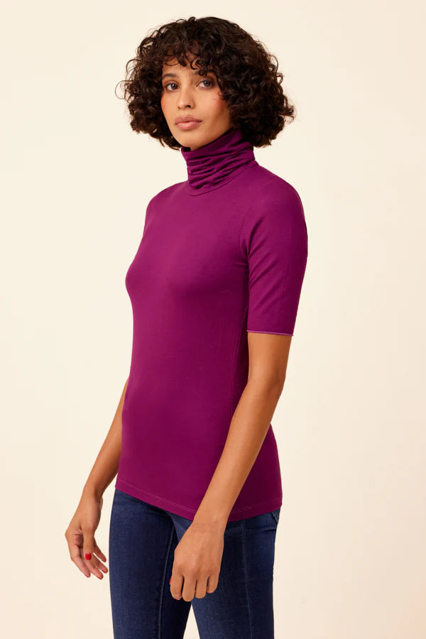 Soft Touch Elbow Sleeve Turtleneck