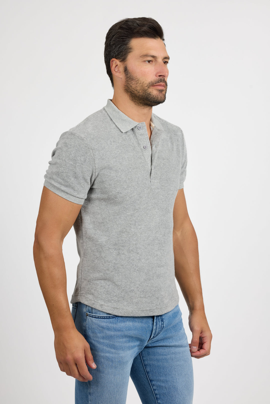 Pierce Towel Terry Light Grey