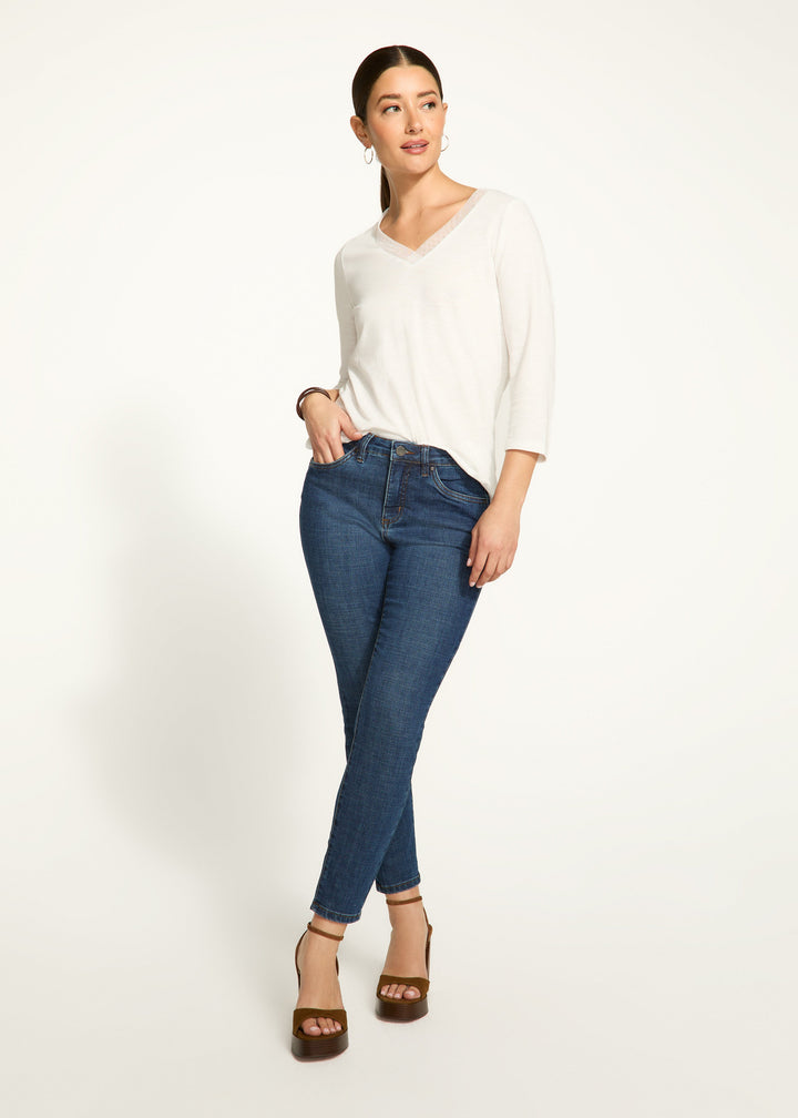 Olivia Slim Ankle Denim - Dark Wash