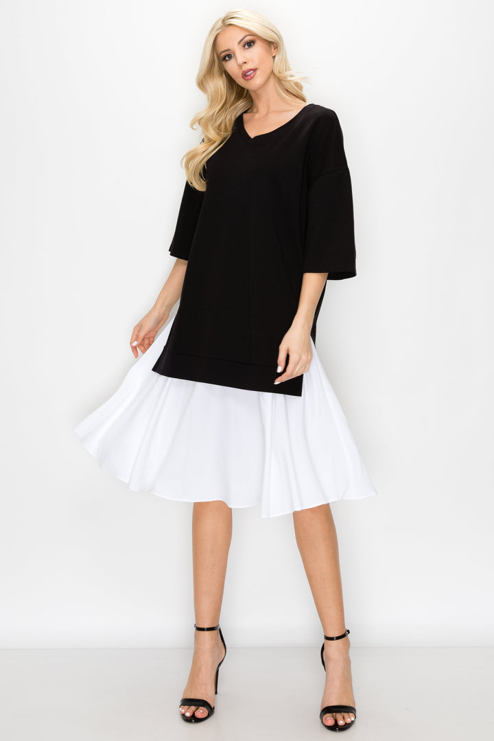 Rena Stretch Pointe Knit Dress