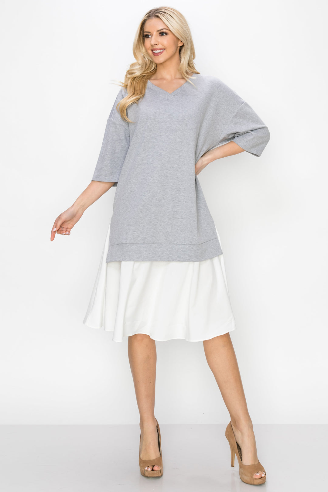 Rena Stretch Pointe Knit Dress