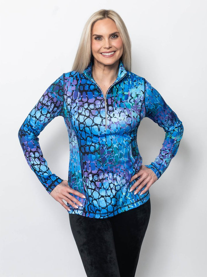 Microfiber Quarter Zip Top
