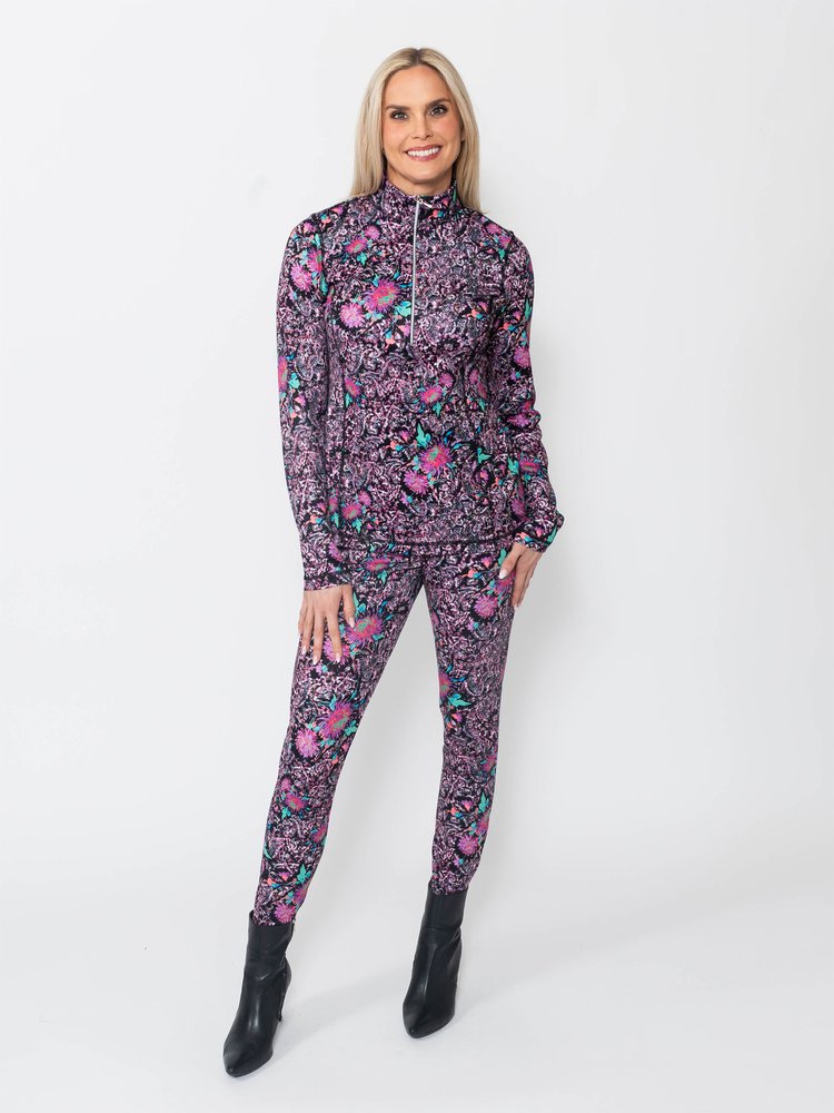 Microfiber Quarter Zip Top