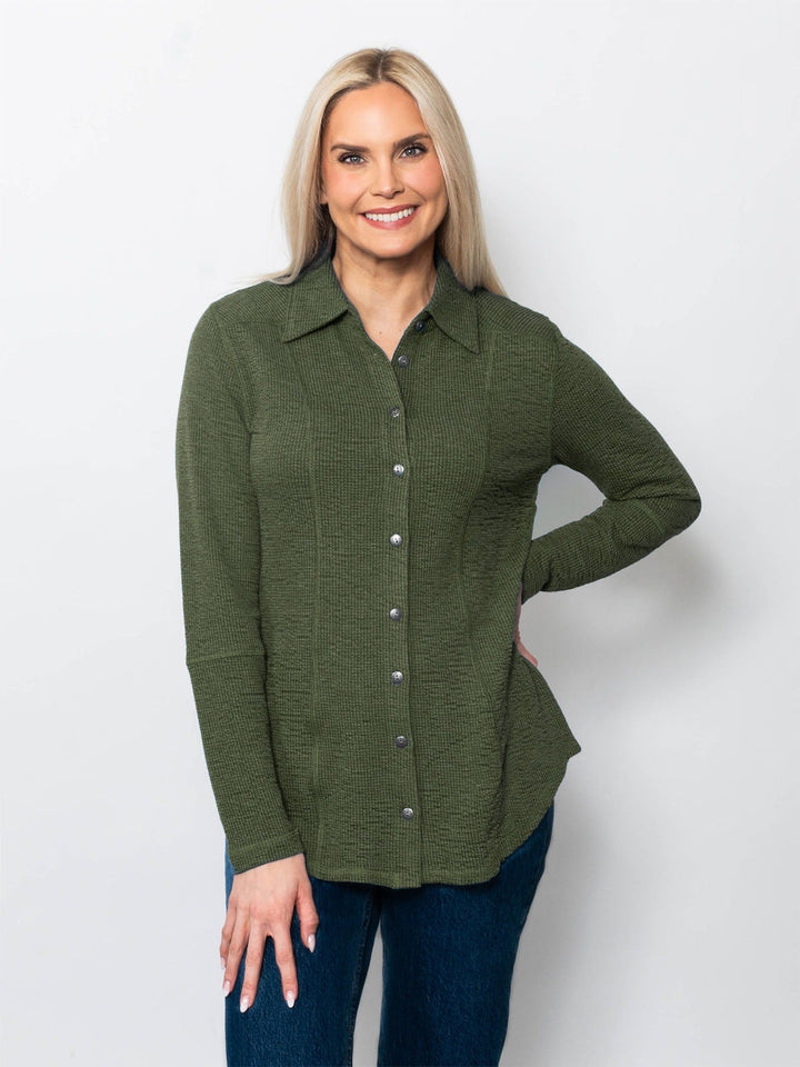 Seersucker Button Up Shirt