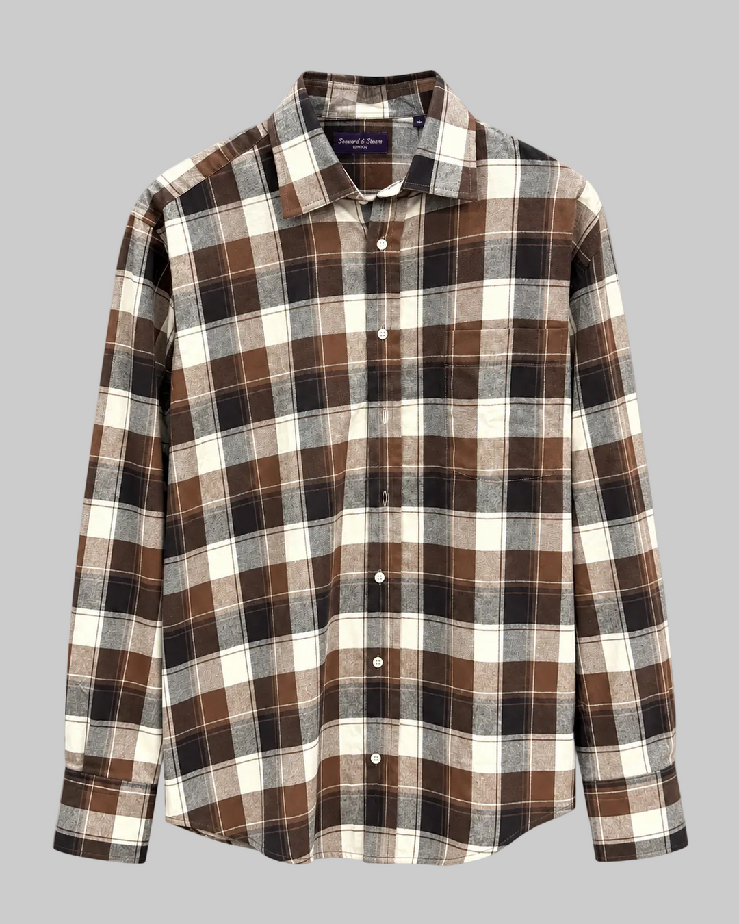 Plaid Shirt - Brown