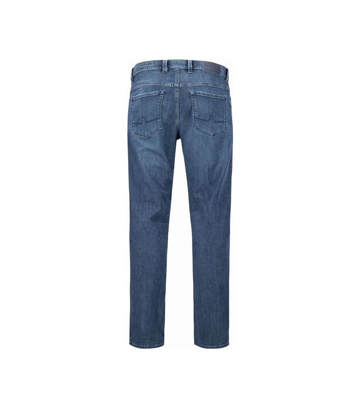 Alberto Dark Blue Tencel Denim Jean