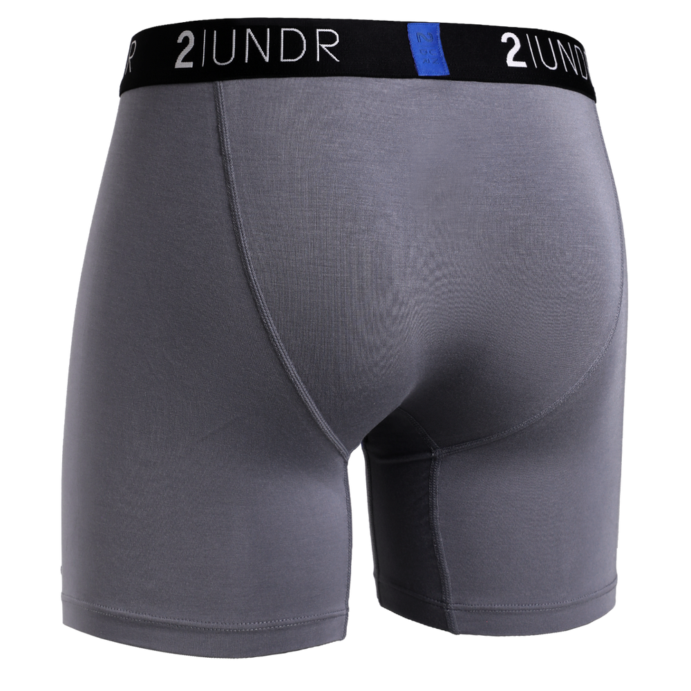 2UNDR Swing Shift Boxer Brief Grey/Blue back
