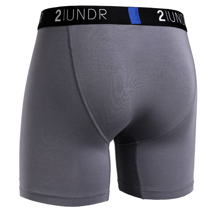 2UNDR Swing Shift Boxer Brief Grey/Blue back
