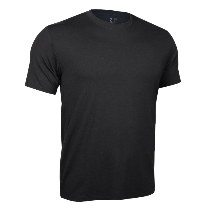 2UNDR Luxury Crew Tee in Black