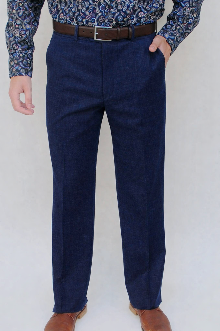 Marco - Wool Dress Pant - Classic Fit Navy