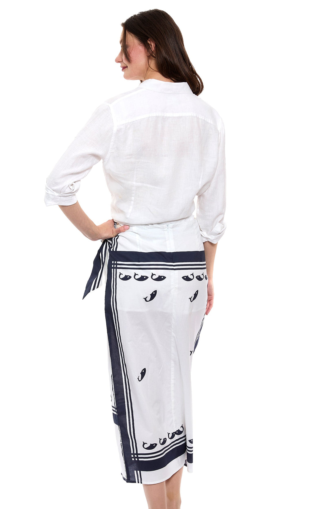 Sarong Skirt Whale Print