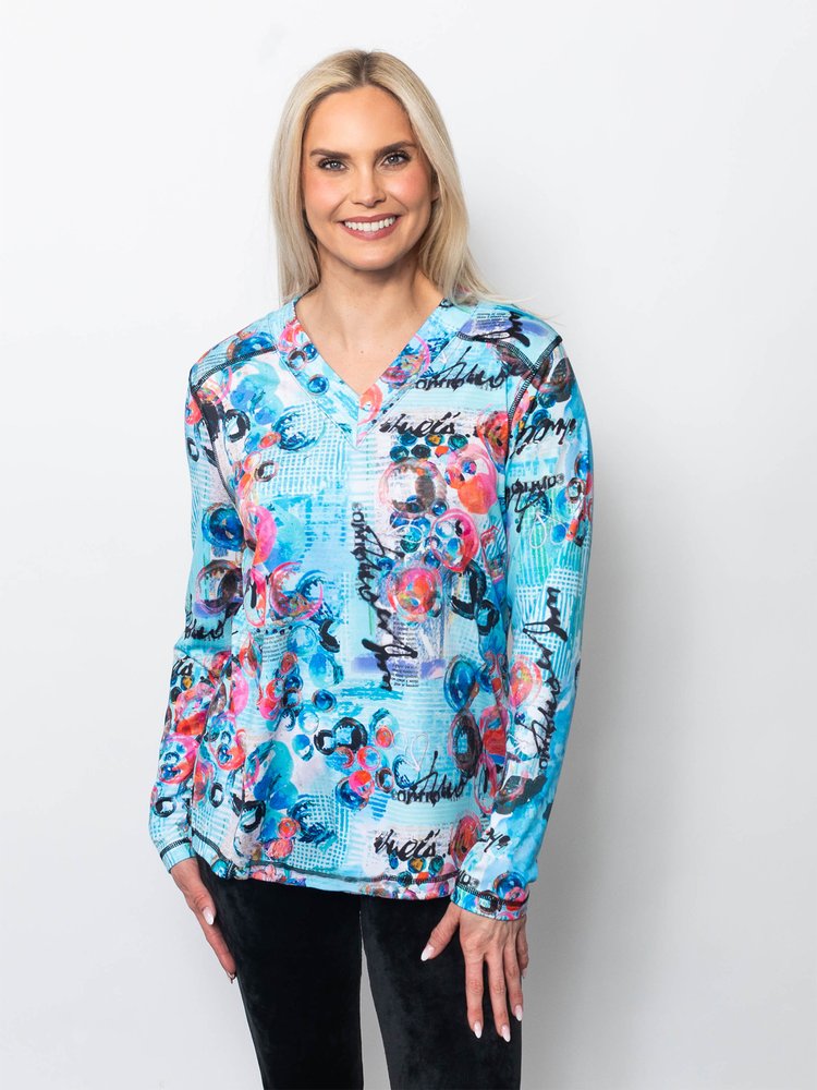 Microfiber V-Neck Top