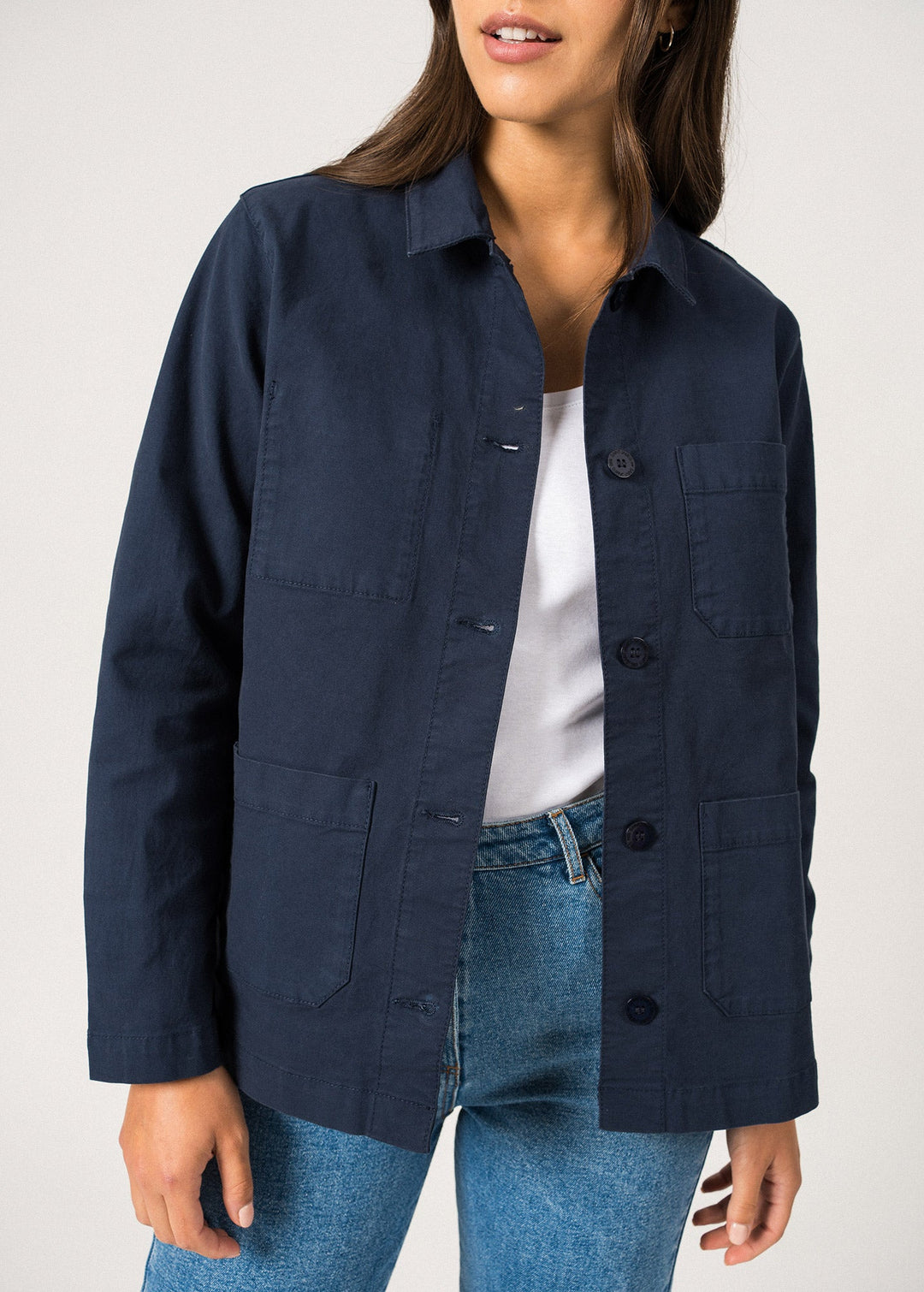 ALIZE - French Chore Jacket for Women (NAVY)