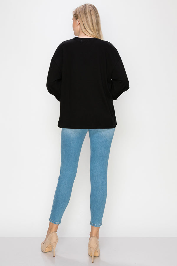 Rainy Stretch Pointe Knit Lace Top