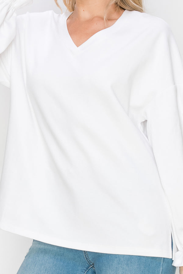 Rainy Stretch Pointe Knit Lace Top