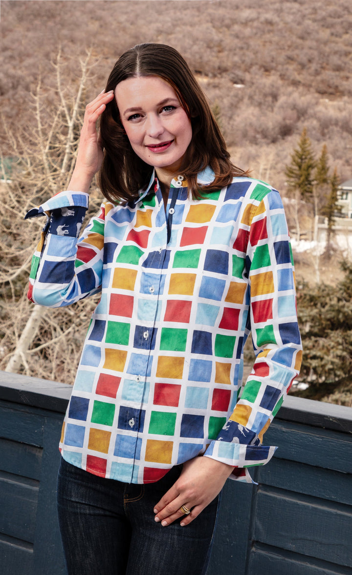 Rome Shirt Multi Colored Boxes