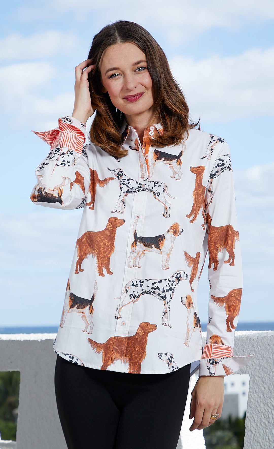 Rome Shirt Doggies Print