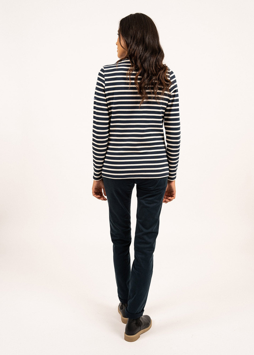 MERIDAME II - Authentic Breton Shirt (NAVY / ECRU)