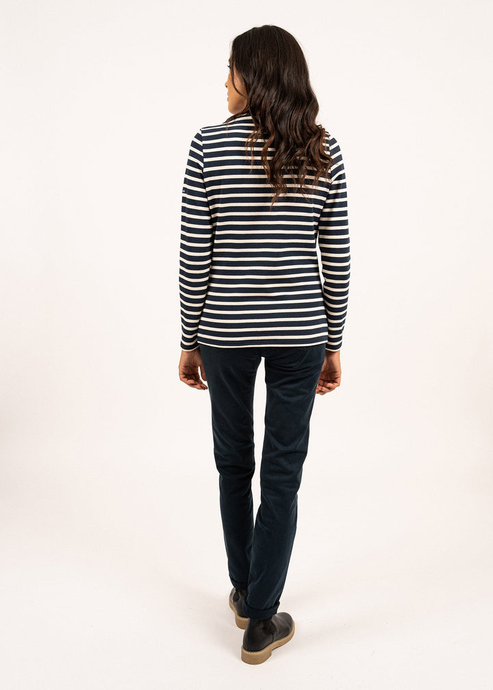 MERIDAME II - Authentic Breton Shirt (NAVY / ECRU)