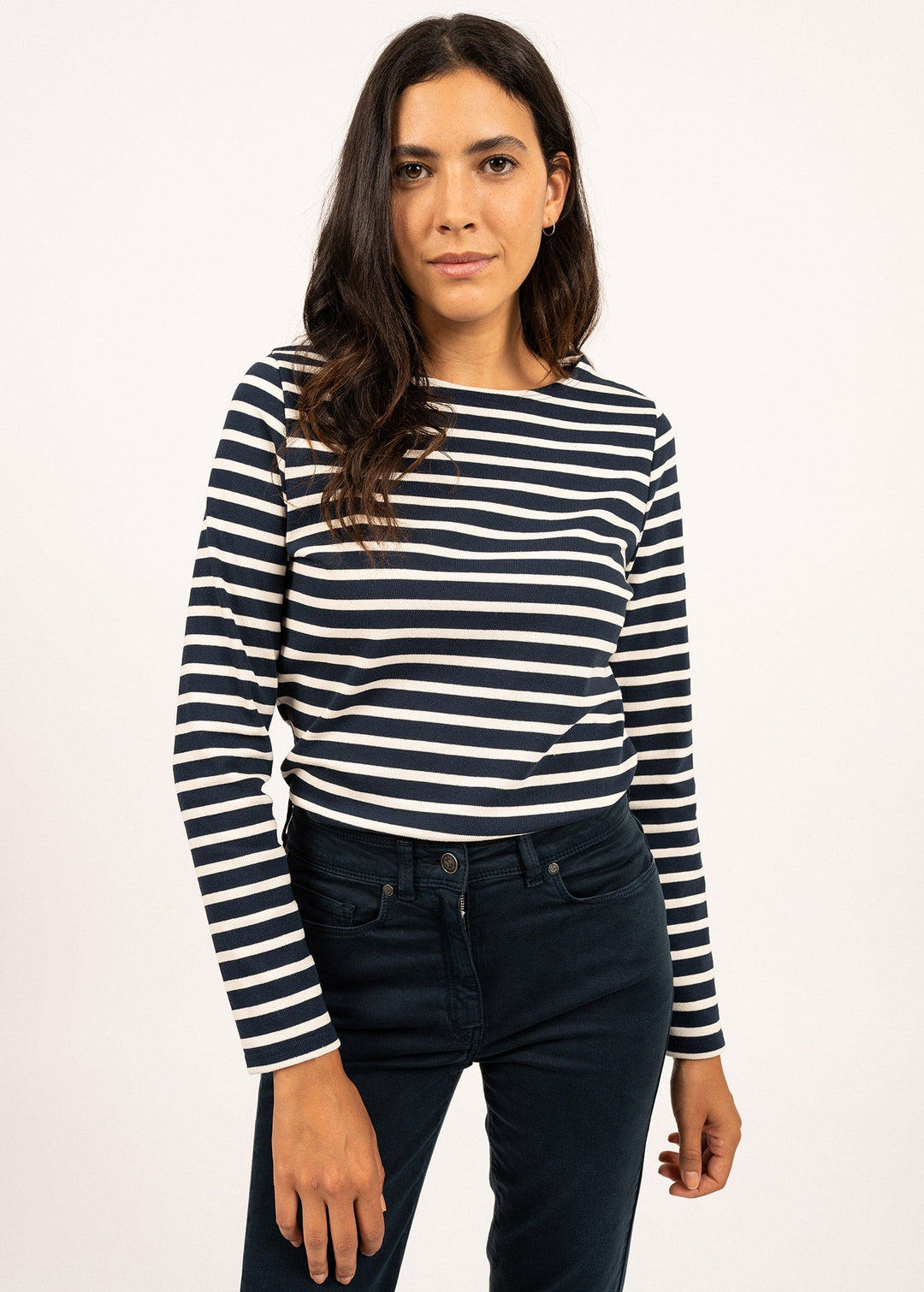 MERIDAME II - Authentic Breton Shirt (NAVY / ECRU)