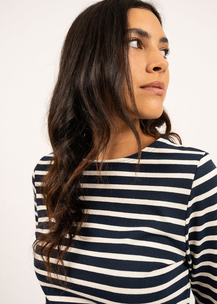 MERIDAME II - Authentic Breton Shirt (NAVY / ECRU)