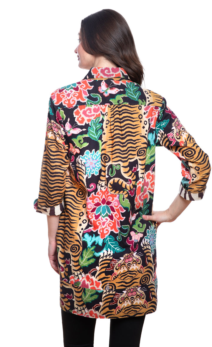 Vail Tunic Tiger Rug Print