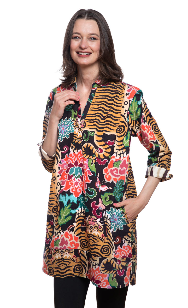 Vail Tunic Tiger Rug Print