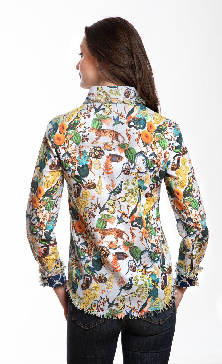 Cape Cod Top with Flowers and Creatures