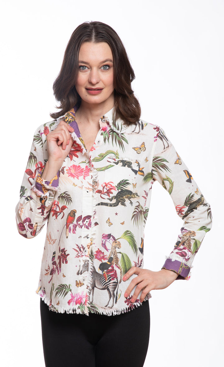 Cape Cod Top Veldt Print with Animals