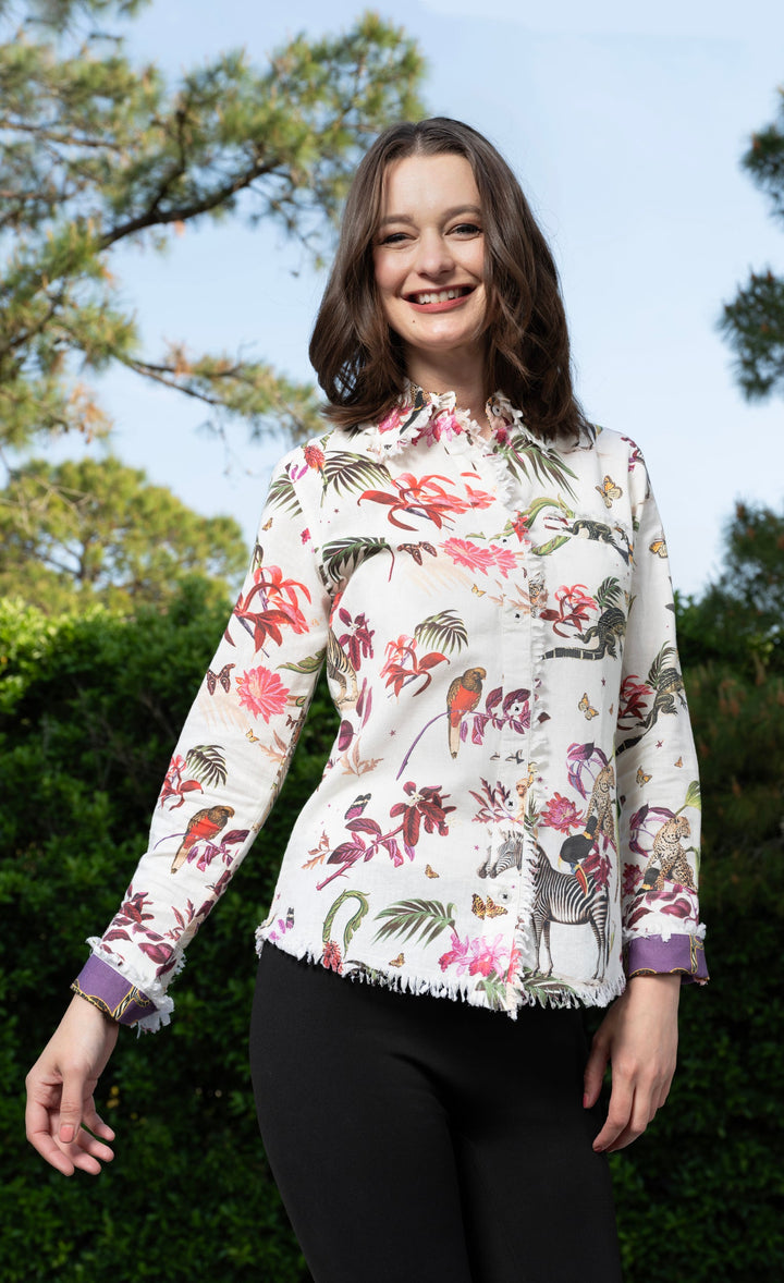 Cape Cod Top Veldt Print with Animals