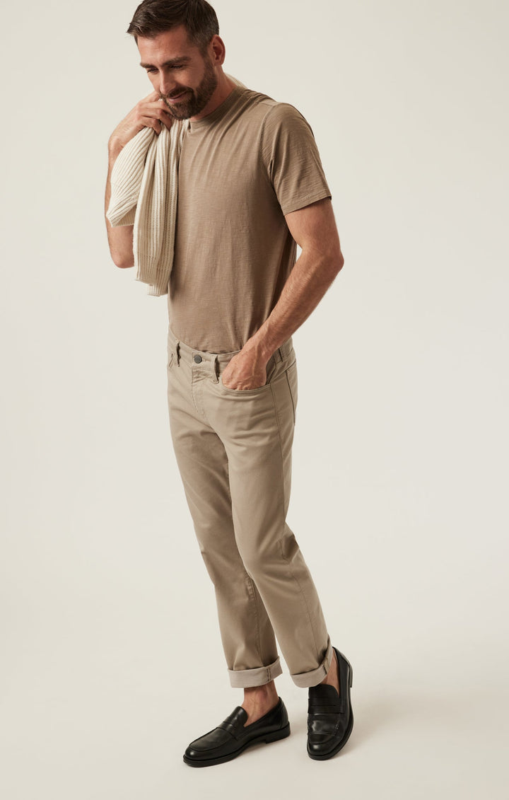 Charisma Relaxed Straight Pants - Sand Coolmax