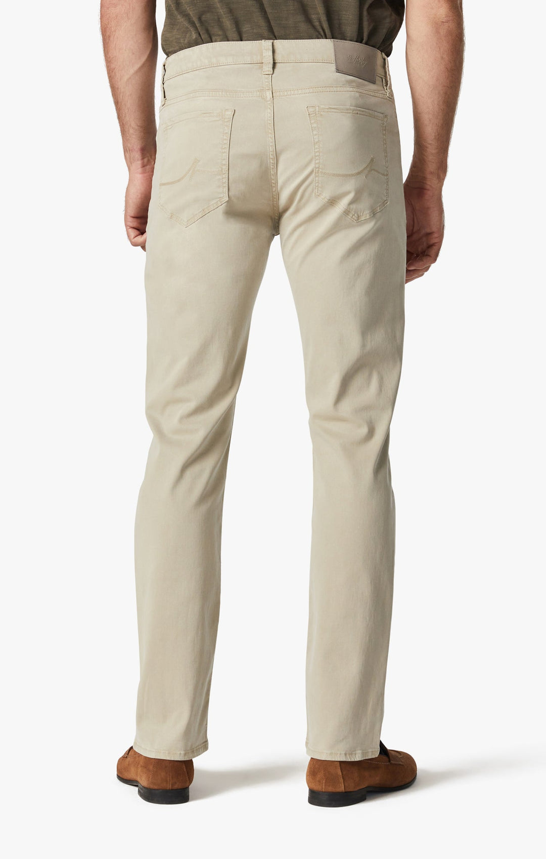 Charisma Relaxed Straight Pants In Aluminum Twill