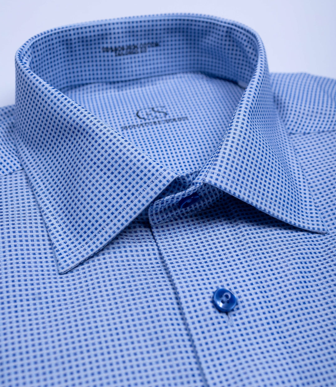 ELECTRIC BLUE GEO DOT SHIRT