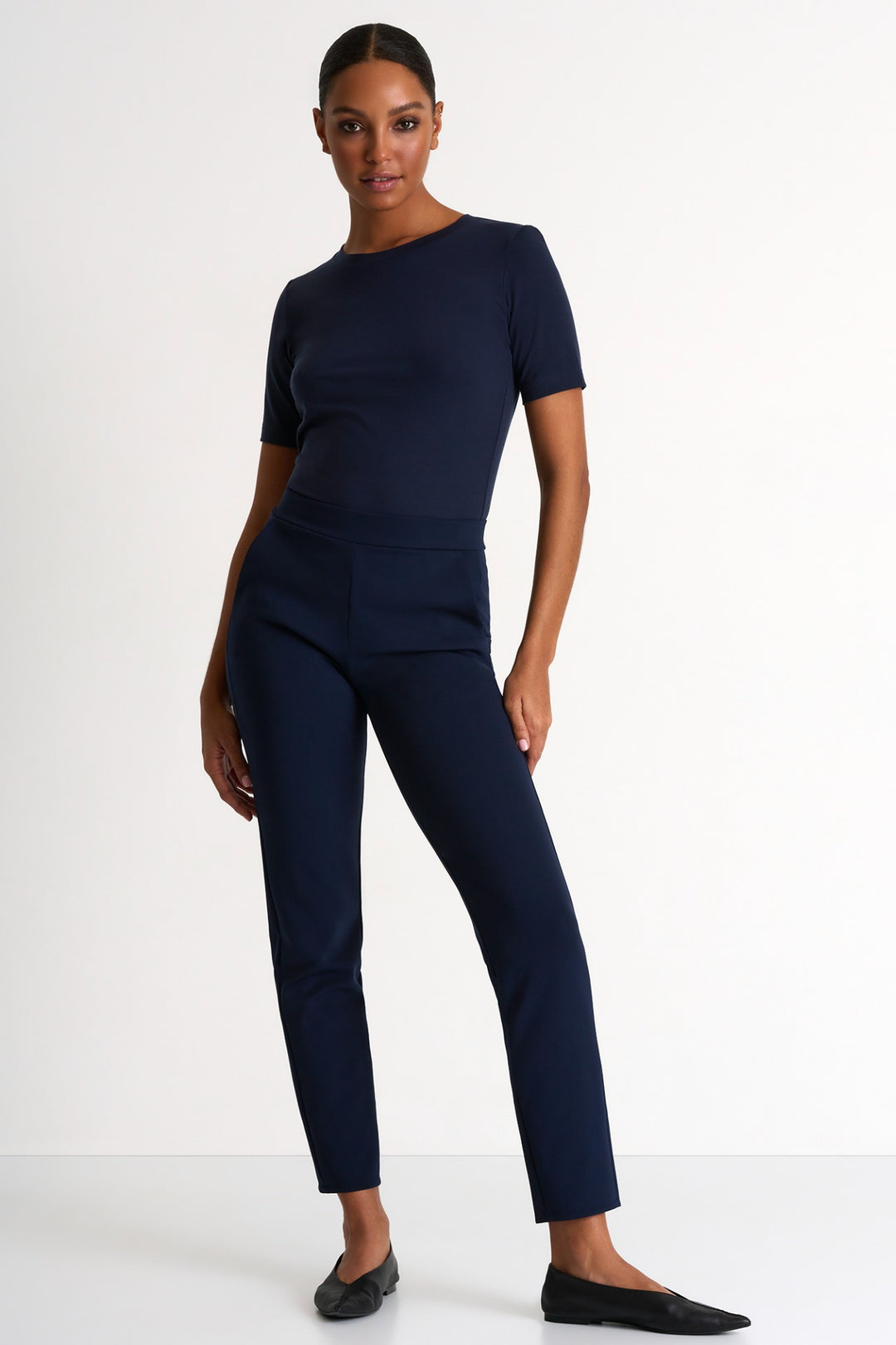 Straight Fit Trouser- Navy