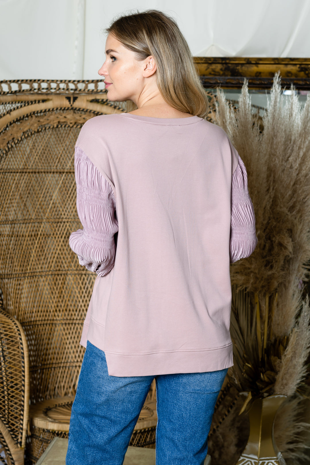 Radana Stretch Pointe Knit Top