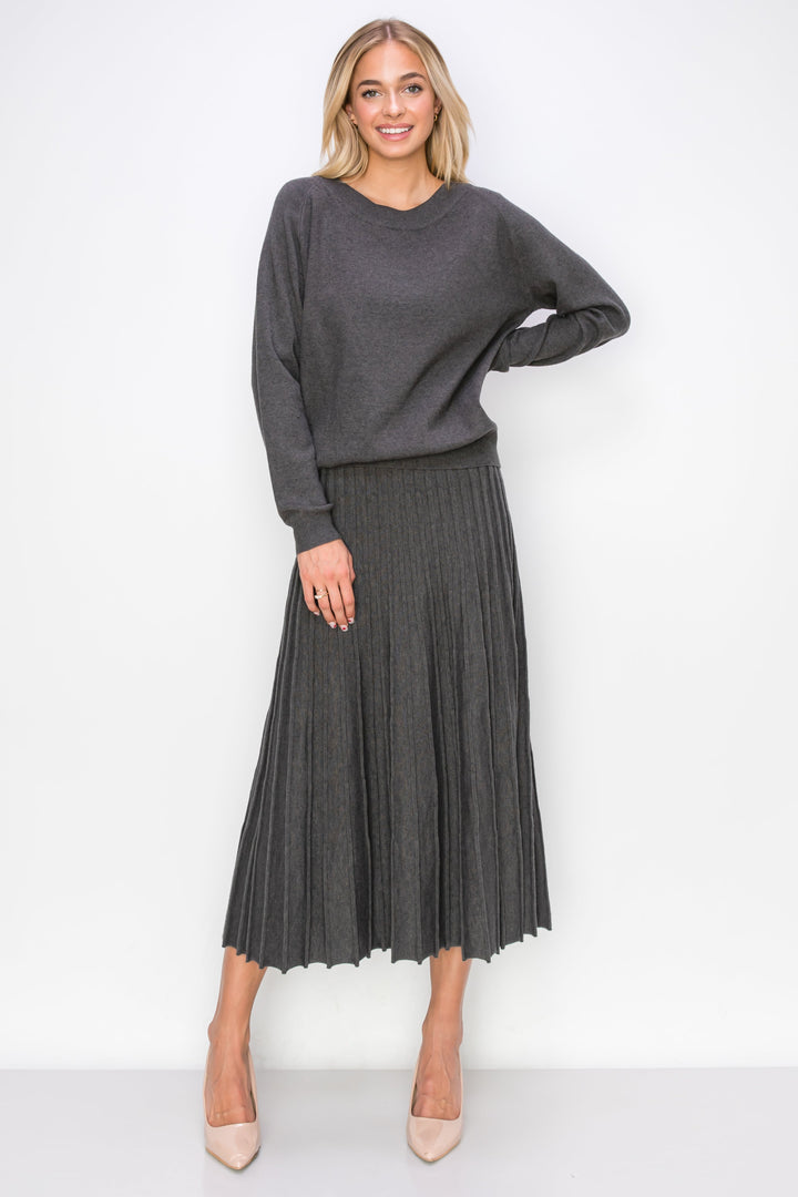 Sanaa Stretch Knitted Ribbed Skirt
