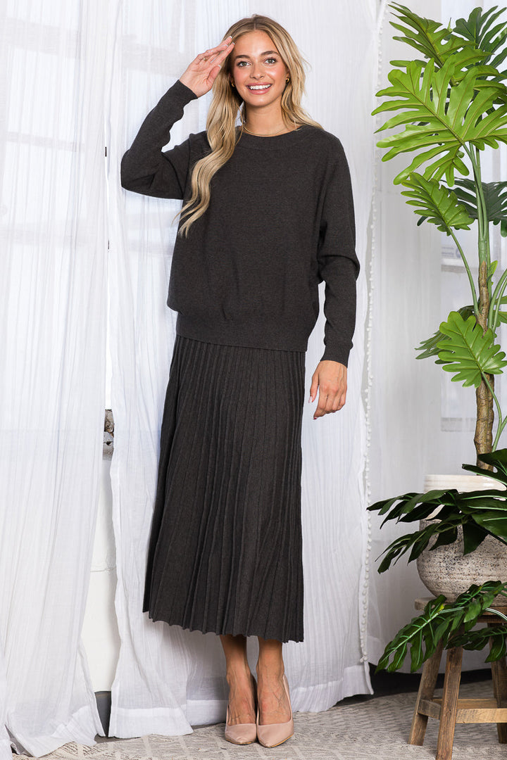 Sanaa Stretch Knitted Ribbed Skirt