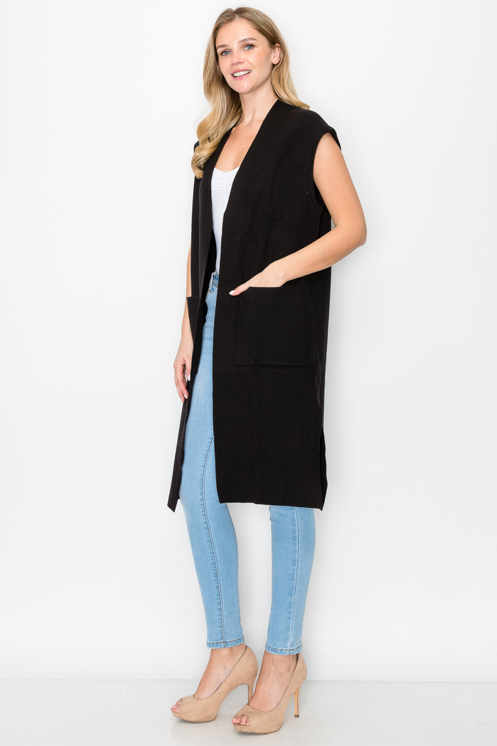 Sarie Stretch Knitted Sweater Vest